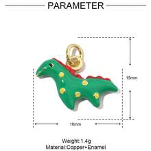 1件铜质时尚创意兔子、大象、蘑菇吊坠，多功能高端DIY手链、项链、耳环饰品配件 - 彩色 - 查看 12