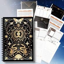 DANPERJI 1pc 5.5x8.3 Inch Tarot-Themed Creative Notebook: A Dual-Snake Tarot Multifunctional Notebook For Mysticism Enthusiasts To Write, Doodle, And Collect Inspiration, With Independent Tarot Pages. - A5 - View 2