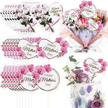 12 piezas Decoración para pastel del Día de la Madre con corazón, diseño de flores rosas y rosas, Mejor mamá siempre, decoración para pastel y cupcakes con corazones, amor y mejor mamá para decoración de fiesta de cumpleaños de mujeres y Día de la Madre - Ver 1