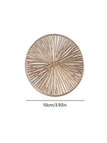 金色镂空PVC防滑杯垫，耐热易清洁，适用于日常餐具、节日、派对、酒吧、居家庆典、秋冬季节，时尚百搭的圣诞礼物 - 金色 - 查看 7