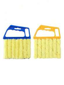 1个多功能百叶窗/空调清洁刷，手持式汽车车窗/车门轨道双面清洁刷 - 可拆卸可水洗窗户清洁器，空调风扇除尘器，空调通风槽除尘器，家用清洁工具（可选1个或2个） - A - 查看 11