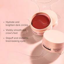DRMTLGY Brightening Eye Masks  Hydrogel Under Eye Patches With Caffeine Peptides Hyaluronic Acid And Niacinamide Depuff Hydrate And Smooth Dark Circles 60 Count - 60 Count Pack of 1 - 查看 6