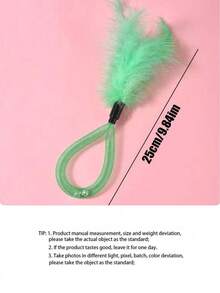 1件 PETSIN 宠物羽毛逗猫棒玩具；宠物铃铛猫玩具；宠物自娱自乐玩具；宠物用品 - 彩色 - 查看 2