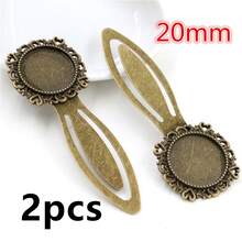 2 chiếc đế trống 18/20mm dùng làm bookmark, gắn đá cabochon, khay đựng phụ kiện làm trang sức DIY. - Đánh dấu trang cơ sở - Xem 33