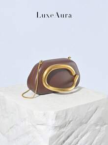 Nova bolsa de mão exclusiva para festa/casamento para mulheres, bolsa de mão branca para vestido de noite com alça de ombro em corrente de cobra, bolsa tiracolo de couro rígido vintage, itens essenciais para casamento, combina perfeitamente com vestido de formatura, vestidos de baile - Borgonha - Ver 2