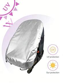 新款汽车座椅遮阳罩，隔热铝箔遮阳罩，儿童汽车座椅隔热罩，防晒防尘保护罩 - 彩色 - 查看 1