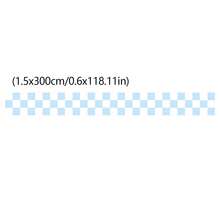 3米棋盘格和纸胶带，1.5厘米宽，包含6种新颖的棋盘格图案，DIY创意贴纸，适用于剪贴簿、文具、趣味贴纸，Kindle适用 - 棋盤格和紙膠帶 - 查看 11