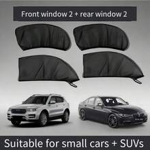 4pcs Car Mesh Sunshade Curtains, Sun Protection, Insect Proof, UV Protection, High Elasticity, Easy Installation Car Accessories - 4pcs Per Set Of Car Window Sun Protection Mesh - View 10