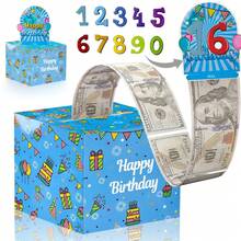 Überraschungsgeburtstags-Party Themen Dekoration Bargeld-Zieh-Geldbox, Feiertags-Party Atmosphäre Requisite Geschenkbox, Spaßige Event Dekorationen - Übersicht 9