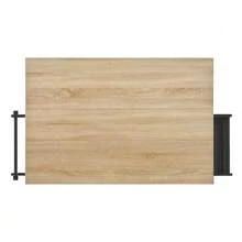 Kitchen Island With Wheels, Extendable Dining Area, Kitchen Island With Waste Bin And Drawers, Mobile Kitchen Island Ideal For Kitchen And Dining Room (Black) - Black - View 9