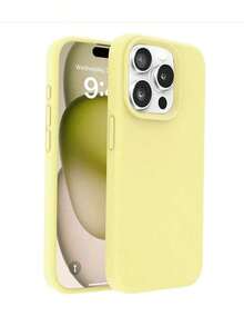 2.0mm Thick Silicone Phone Compatible With 16, 15, 14, 13, 12, 11 Pro, S24U, S23, S22, S25 Series, Full Body Protective Cover Waterproof Shockproof Anti-Fall Scratch Resistant - 奶油黃 - 查看 10