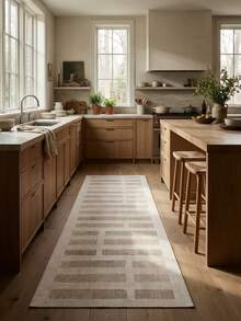1pc Rug/Carpet/Area Rug/Bath Mat/Bath Rug/Door Mat/Runners/Runner Rug, Classic American Modern - Nordic Minimalist Geometric Striped Plaid, Suitable For Bathroom, Kitchen, Entryway, Hallway, Bedside, Living Room, Bedroom, Soft & Washable, Home Decor - Multicolor - View 2