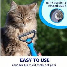Pet Deshedding Brush, Suitable For Cats And Dogs, Pet Grooming Supplies - Pink - View 6
