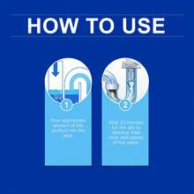 Drain Pipe Cleaner, Kitchen Sink & Toilet Clogged Odor Remover & Drain Unclogger - Powdery - View 7