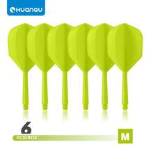 HUANQU 6 PIÈCES 2BA Plumes de fléchettes professionnelles universelles à filetage, Set de plumes de fléchettes d'une seule pièce, plumes de fléchettes professionnelles, anti-collision, ne se plient pas facilement, accessoires de fléchettes, manches de fléchettes universels 70 mm/75 mm/80 mm court/moyen/long, 8 options de couleurs - Multicolore - Voir 27