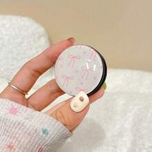 蝴蝶结图案圆形3D手机支架，一体式可折叠伸缩手机支架 - 彩色 - 查看 9