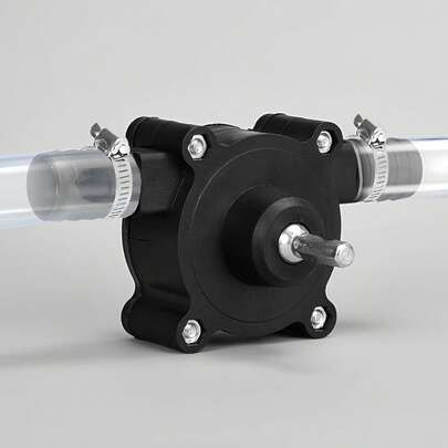 1 Set Manual Siphon Pump, No Battery Or Electricity Needed, Portable Quick Water/Oil Pump With Connector, Durable Plastic Material, Gardening, Construction, Agriculture Style, Siphon Pump Pattern, Suitable For Well, Pond, Basement, RV, Camping Bucket And Various Liquid Extraction