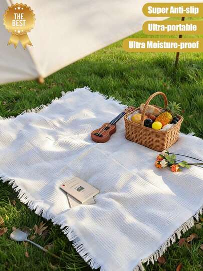 Portable Thick Waterproof Picnic Mat, Foldable & Lightweight, Anti-Slip, Suitable For Outdoor Park, Camping, Hiking, Music Festival, Beach, Lawn Picnic Gathering
