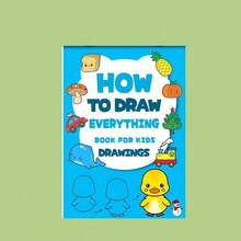 1pc 32-Page Duck Coloring Book, Step-By-Step Instructional & Educational, Thick Paper, Drawing Activity Book, Innovative Learning, Cartoon Animal/Object Patterns, Rectangular, Easy-To-Follow Detailed Painting Guide, Art & Fine Motor Skills Toy, Preschool & Classroom Supplies - Multicolor - View 4