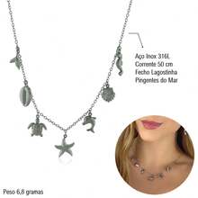 Women's Beach Fashion Necklace, Bracelet And Earrings Set, Stainless Steel, Water Resistant. - Silver - View 4