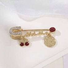 Demon Eye Shaped Pendant Brooch, Inlaid With Shiny Rhinestones, Women's Brooch Bag Jewelry - Multicolor - View 5