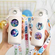 500张动漫人物装饰卷贴纸 DIY手账剪贴簿文具贴纸 - 彩色 - 查看 7
