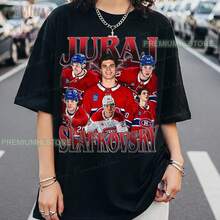 Juraj Slafkovsky Shirt, Juraj Slafkovsky Tee,  Juraj Slafkovsky Tee, Rap Hockey Tee, Canadiens Hockey Shirt - 黑色 - 查看 6
