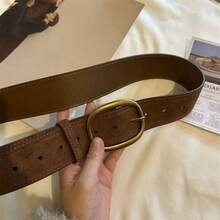 Retro Y2K Style Belt, New PU Leather Belt, Versatile For Jeans And Wide Pants, High-End Feel - A - View 10