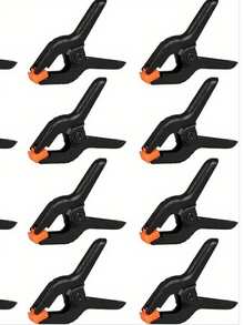 Multi-Purpose Spring Clamps - Durable Plastic Grip For Woodworking, Photography Backdrops & Crafts - Multicolor - View 1