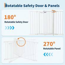 Baby Protection Gate - 8 Pieces - White - View 3