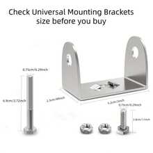 Stainless Steel Mounting Base Brackets Adjustable Mount Bracket Kits For Round And Square 4.5Inch 27W 42W 51W LED Light Bar - LED Work Light Bracket - View 7