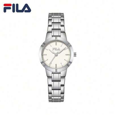  FILA Classic Diamond Quartz Ladies' Watch Minimalist Steel Strap 30M Waterproof Light Luxury Women's Wristwatch
