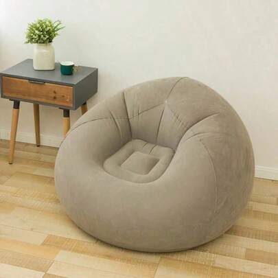 Large Size Inflatable Slouchy Sofa Chair, PVC Bean Bag Sofa Stool, Living Room Home Gift