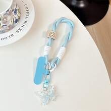 1 chiếc dây đeo cổ tay ngắn dệt thủ công + kẹp + dây đeo hình bướm chuyển màu, được thiết kế dành cho nữ, tương thích với túi xách, móc khóa, máy ảnh, đồ trang trí, thích hợp làm quà tặng cho mẹ, gia đình, bạn bè, sinh nhật, quà tặng điện thoại dịp lễ. - Nhiều màu - Xem 9