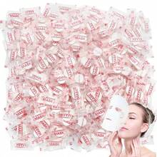 10/20/30/50pcs Compressed Facial Mask Sheet DIY Disposable Paper Face Masks Sheet, Individually Wrapped Dry Face Masks Paper For Home Travel Skin Care Spa - Multicolor - View 1