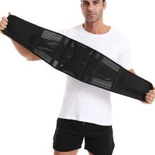 1pc Men's Waist Trainer Belt, Fitness Sports Waist Support, Professional Training Belt For Basketball, Squat, Deadlift, Abdominal Compression, Running, Workout Gear, Body Shaping, Lumbar Support, Adjustable Waist Trimmer For Men - Black - View 5