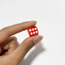 14毫米透明彩色圆角骰子，晶莹剔透闪亮数字骰子及骰盅，适用于KTV和酒吧环境 - 彩色 - 查看 8