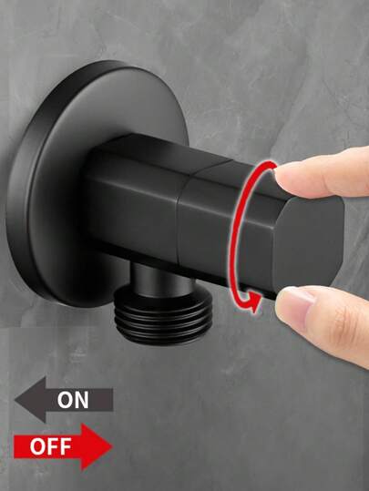 Válvula octogonal, válvula de parada de agua fría y caliente de control único reforzada, válvula de ángulo de grifo doméstico