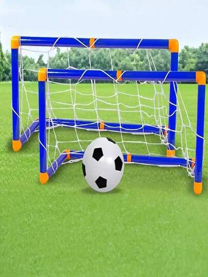Portable Soccer Goal, Height Adjustable - Easy-To-Assemble Indoor/Outdoor Soccer Net, Suitable For Boys And Girls, Sturdy Frame With Soft Edges, Lightweight Sports Toy, Perfect For Backyard, Park, Playground, Birthday Party Games - Ideal Gift.