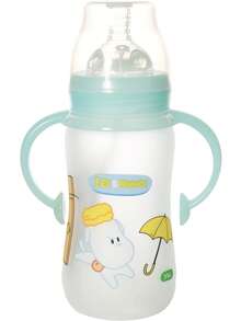 180ml/280ml Anti-Explosion Glass Baby Bottle With Handle, Anti-Colic Nipple, Temperature Resistant -20°C~400°C, Leak-Proof Infant Newborn Feeding Bottle - Multicolor - View 11