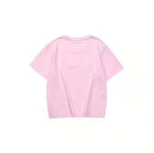 Skechers 女士字母印花透气休闲短袖T恤，春夏款 - 粉色 - 查看 2