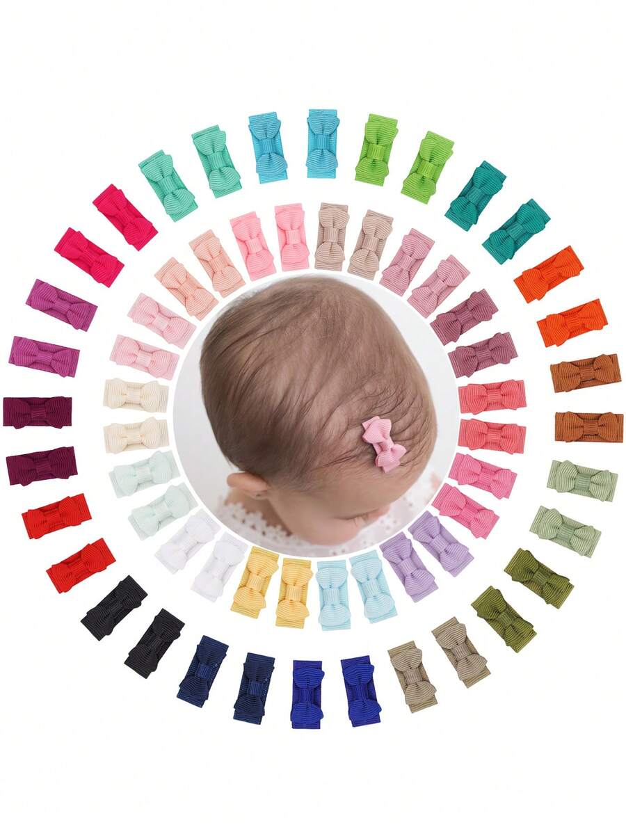 10/20/40/60 pezzi Fermagli per capelli a farfalla di colori casuali per bambini, fermagli per capelli mini di colore solido minimalisti, adatti per neonati e ragazze, applicabili per vacanze, feste, compleanni, accessori fotografici