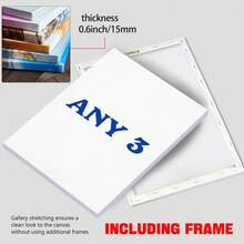 3pcs Customized Numeric Wall Art, Choose From 3 Printing Types, Family/Couple Personalized Poster, Customized Wall Art, Photo Customization, Customizable Items, Frameable, Room Decor, Anniversary Gift, Aesthetic Home, Japandi Decor - 3PCS - View 5
