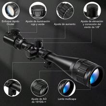 Mirilla Ajustable para Caza Mayor 3-9x40 – Lente Objetivo Grande para Máximo Rendimiento en Amaneceres y Atardeceres, Retícula EG con Puntos de Referencia Balísticos, Incluye Base de Montaje para Riel de 11 mm sin Necesidad de Accesorios Adicionales - Negro - Ver 7