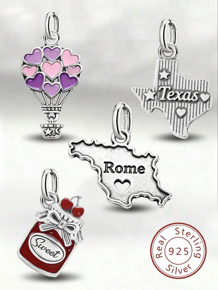 Mặt dây chuyền Texas sọc kẻ độc đáo, tối giản, bằng bạc sterling 925, món quà trang sức tinh tế phù hợp cho cả nam và nữ.