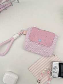 1 Stück süße gesteppte CCD Kamera Tragetasche, tragbare Reise Kamera Schutzhülle, tragbare Kopfhörer Tasche, kleine Kamera Tasche, Reise Organizer, Sternenmuster Kamera Tasche, süße Münztasche, Mini Kosmetiktasche, Lippenstift Tasche, Make-up Tasche, Schmuckorganizer, Kopfhörer Tasche, Mini Aufbewahrungstasche, multifunktionaler Schlüsselhalter, Münztasche, Kartenetui, Mode Geldbörse, Kartenetui, Geschenk zum Jahrestag, Geburtstagsgeschenk, Geschenk für Büromitarbeiter - Verschiedenfarbig - Übersicht 16