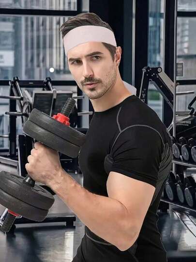 Men's Sports Sweatband, Sweat-Absorbing, Breathable, Windproof, Forehead Protection, UV Protection, Cycling Headband