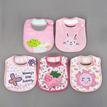 Baby Bibs, Waterproof Drool Bibs, Infant Saliva Bibs, Cotton Baby Bibs, All Season