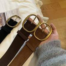 Retro Y2K Style Belt, New PU Leather Belt, Versatile For Jeans And Wide Pants, High-End Feel - A - View 1
