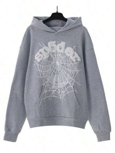 NEW Hip Hop Spider Hoodies Set Y2k Hoodie-Men's Spider Web Graphic Print Hoodie – "" Print Oversized Pullover,  Streetwear Casual Sweatshirt (Printed, Not Embroidered)